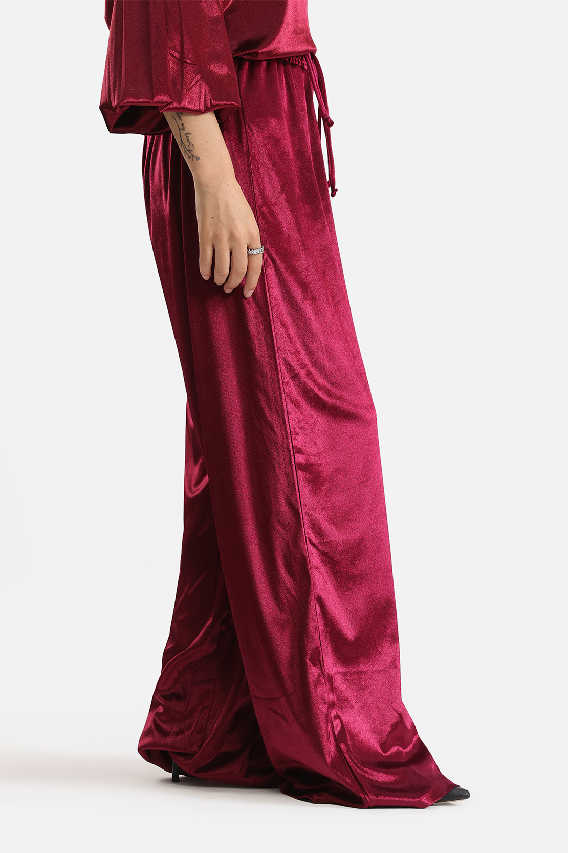 Co-ord set velvet trousers