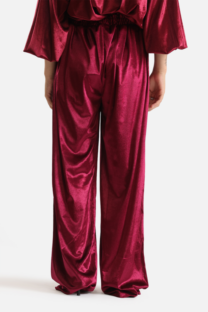 Co-ord set velvet trousers