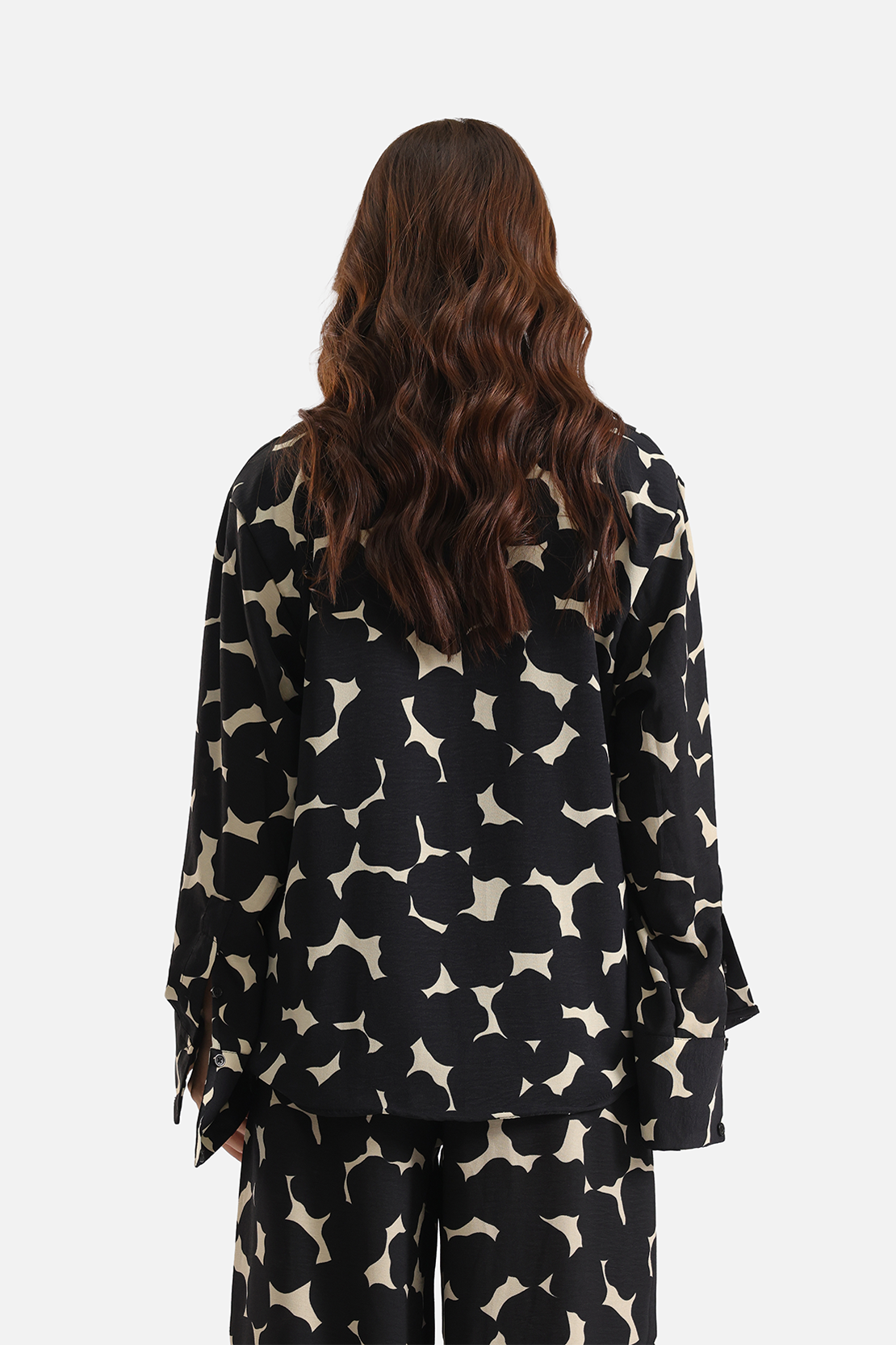 Co-ord set printed shirt