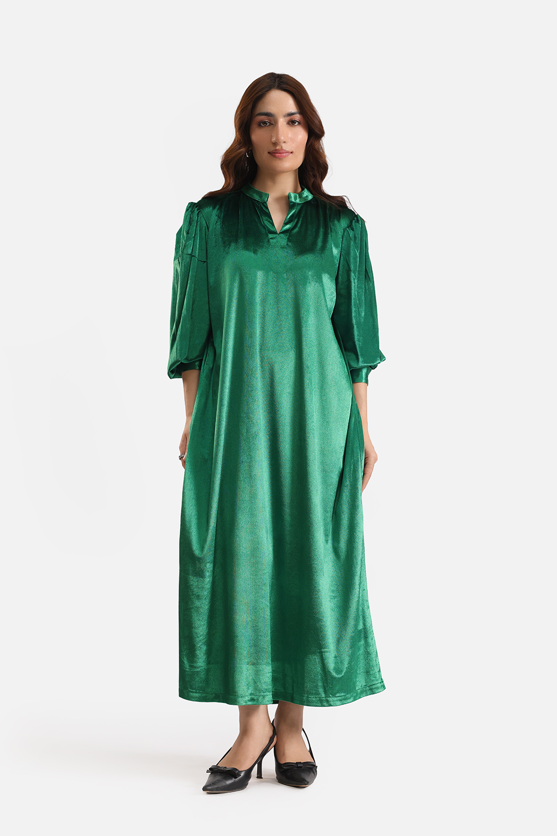 Velvet maxi dress
