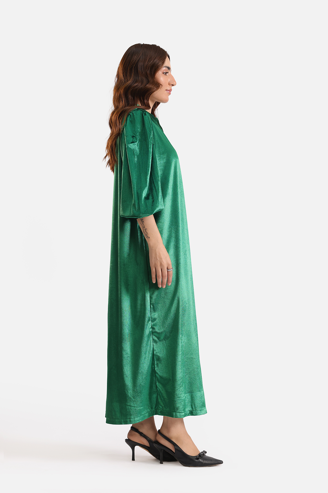 Velvet maxi dress