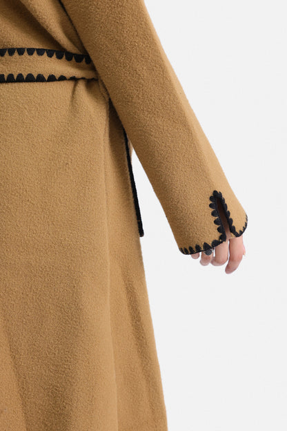 Contrast-Trim Coat