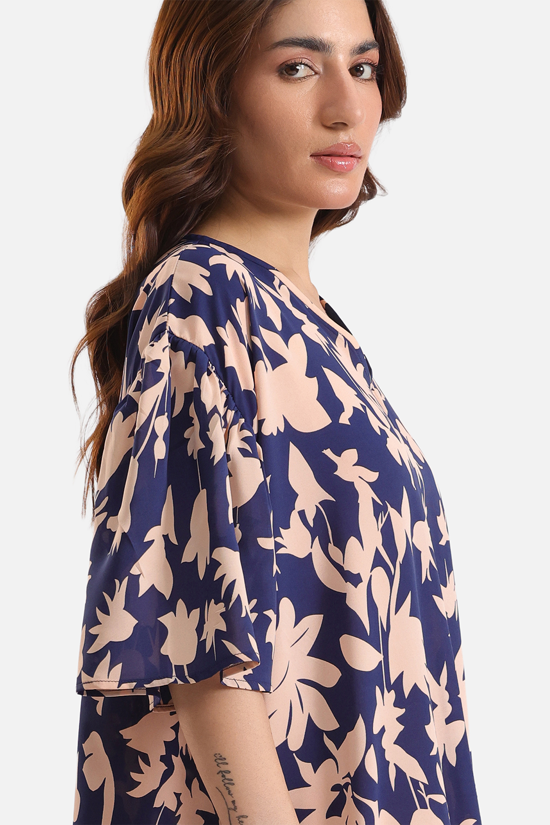 Floral printed maxi dress