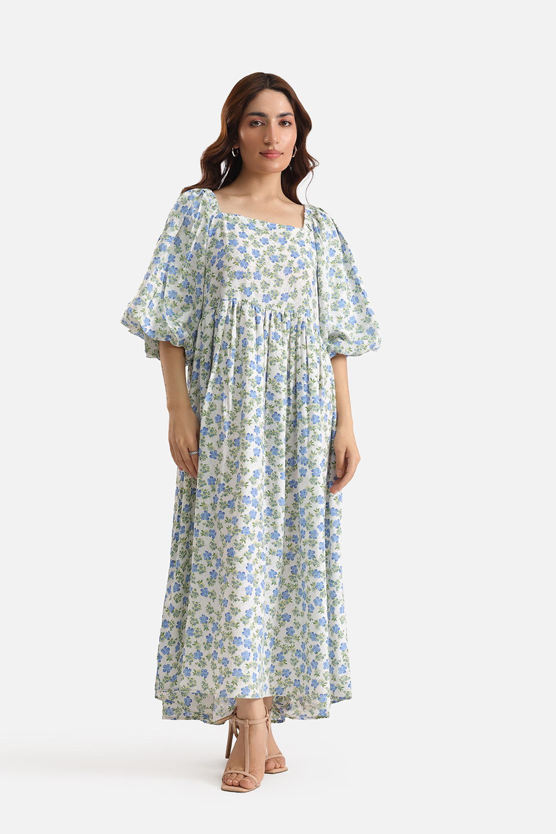 Printed maxi dress