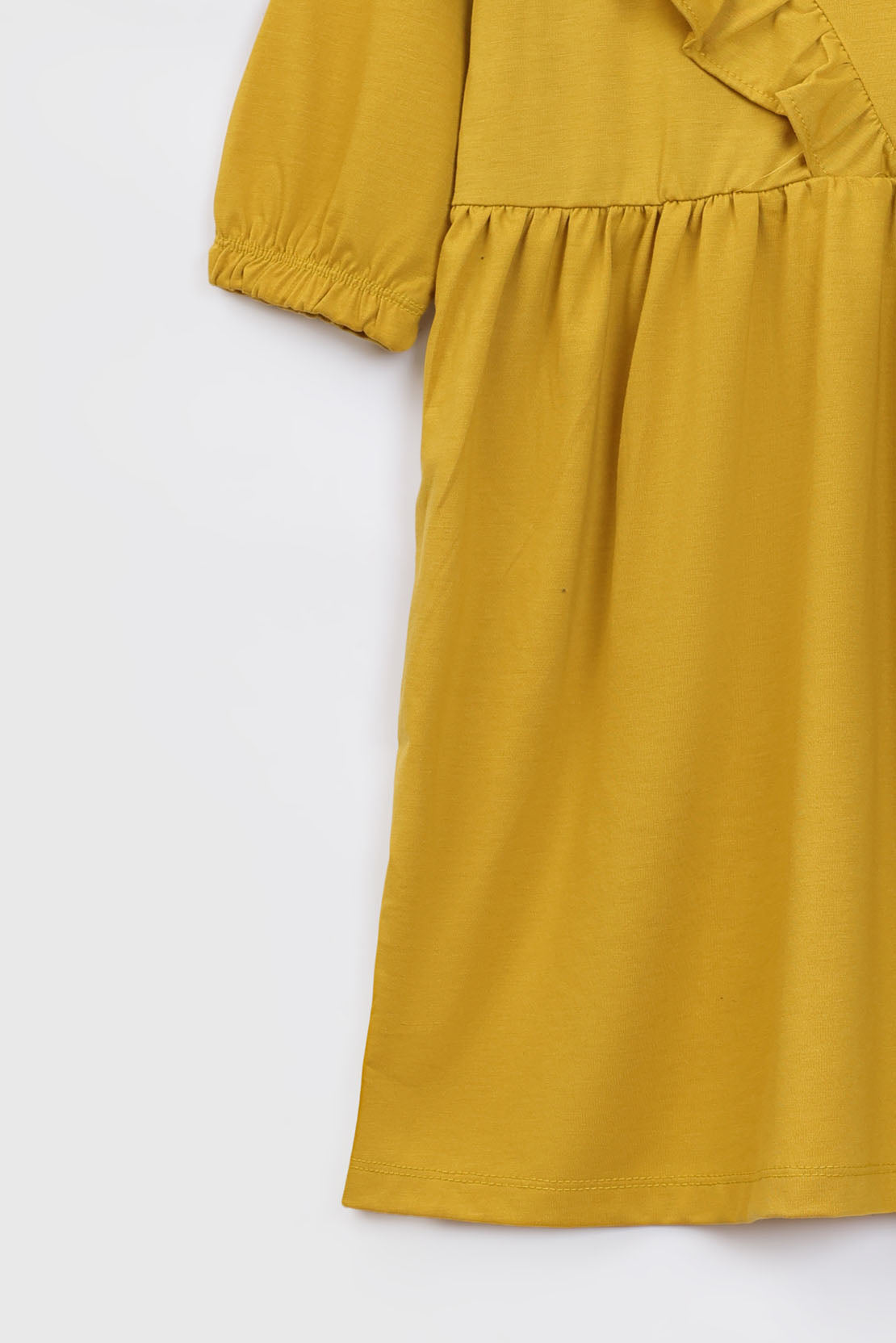 FLOUNCE-TRIMMED DRESS