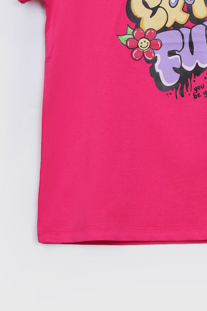 Ruffled sleeve T-shirt