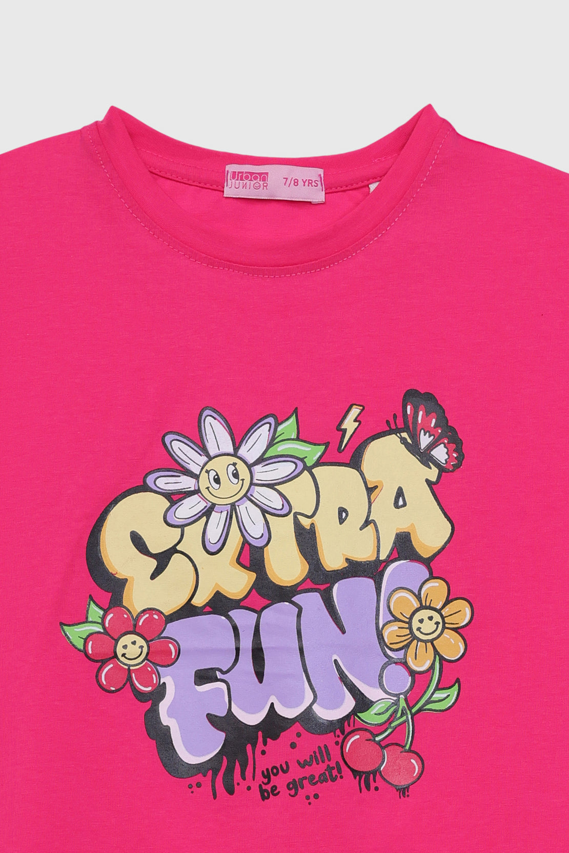 Ruffled sleeve T-shirt