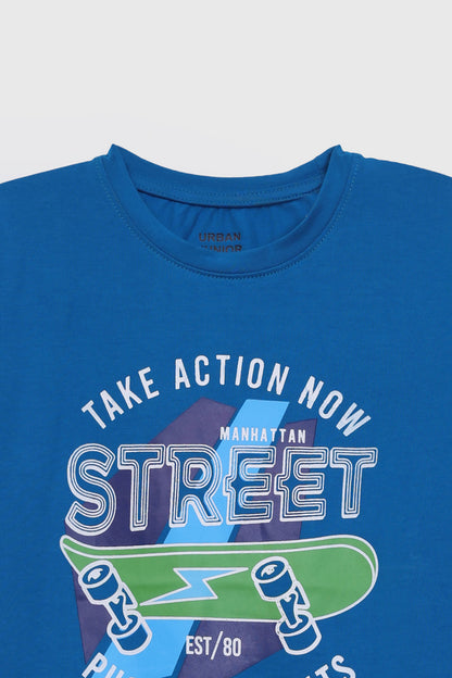 Slogan Print T-shirt