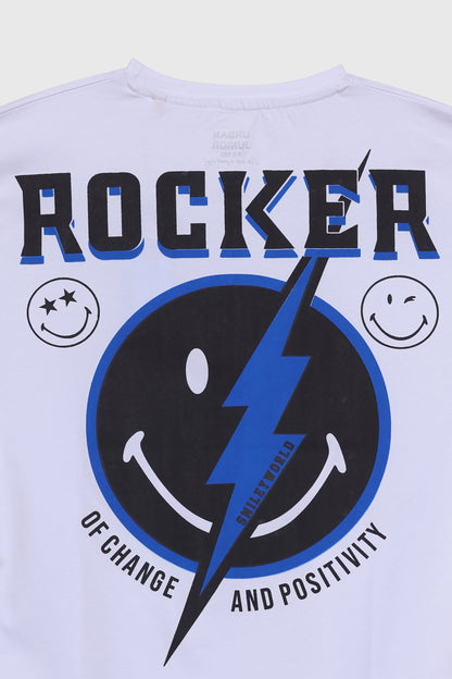 Smiley Rock Graphic T-shirt