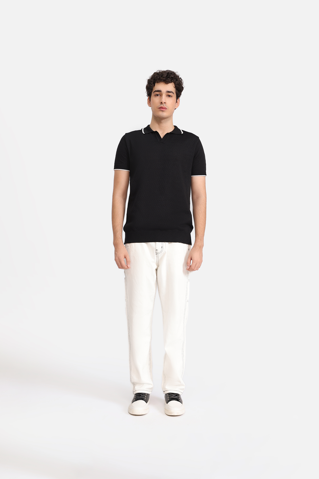 Textured Polo Shirt
