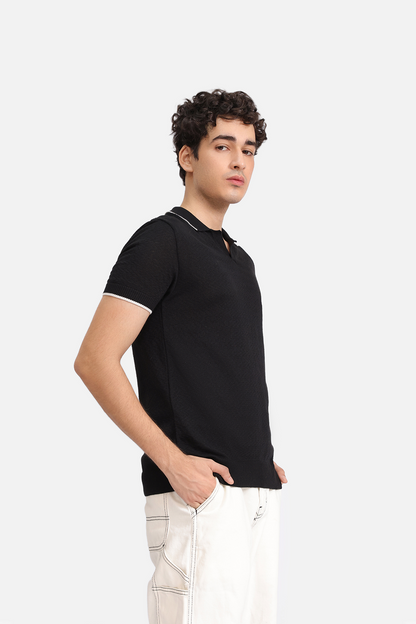 Textured Polo Shirt
