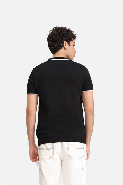 Textured Polo Shirt