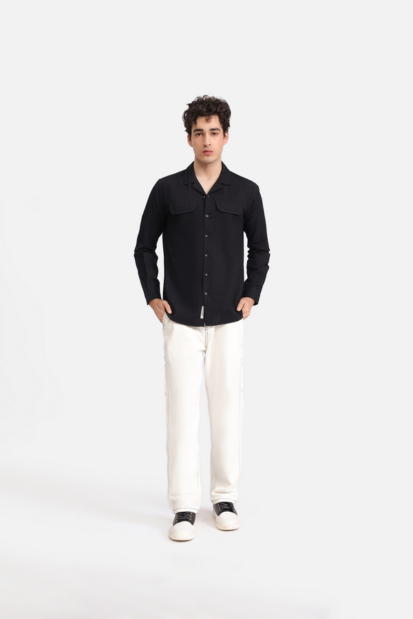 SHIRT WITH CAMP COLLAR