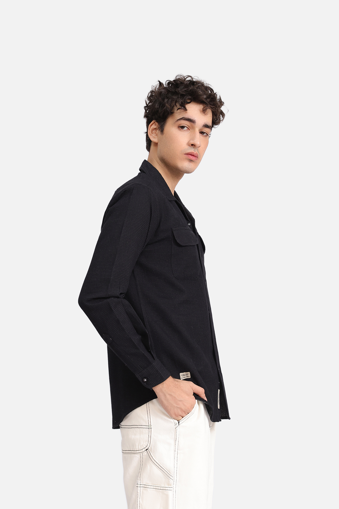 SHIRT WITH CAMP COLLAR