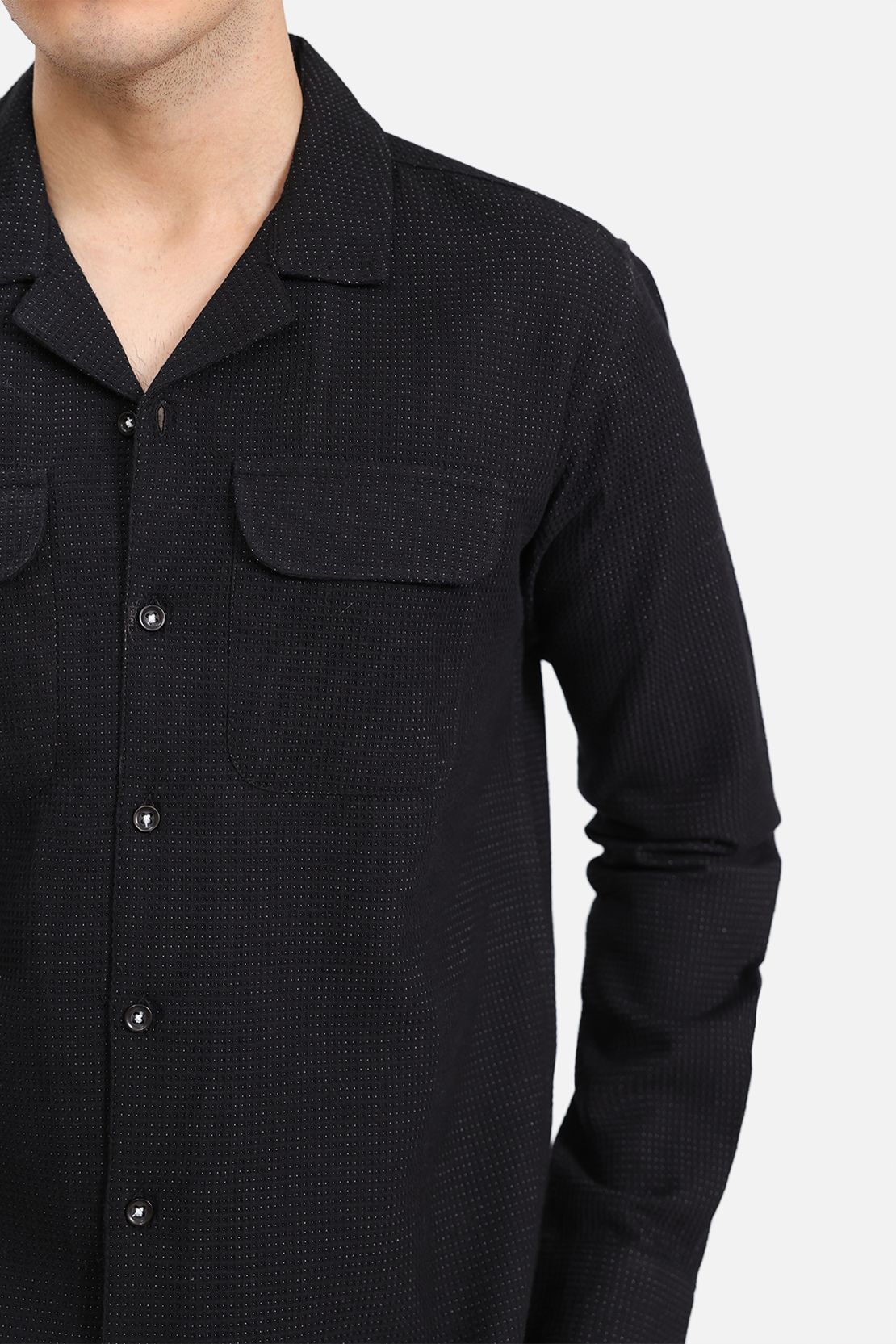SHIRT WITH CAMP COLLAR