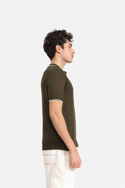 Textured Polo Shirt