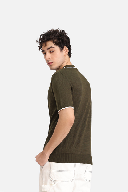 Textured Polo Shirt