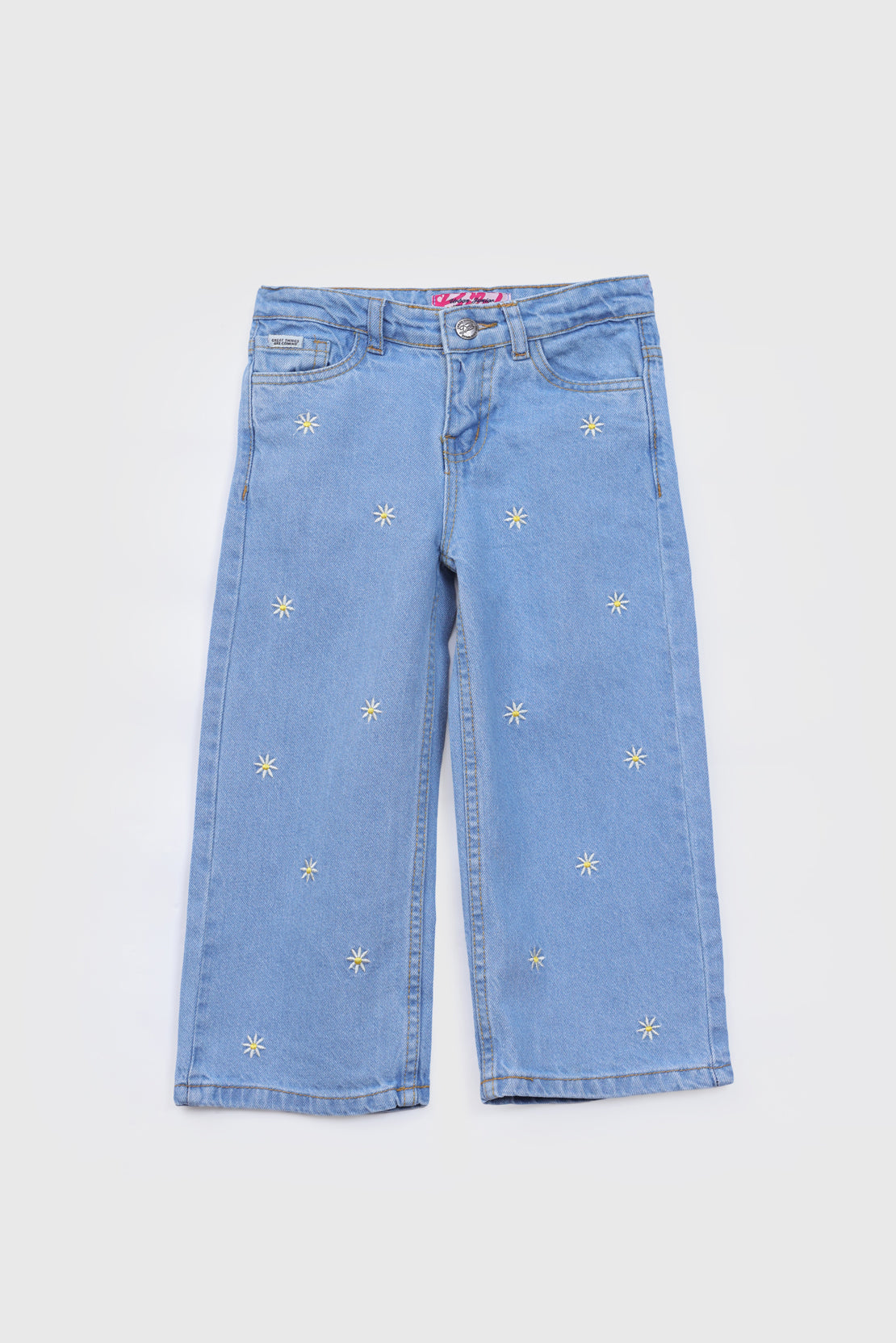 Embroidered wide leg Jeans