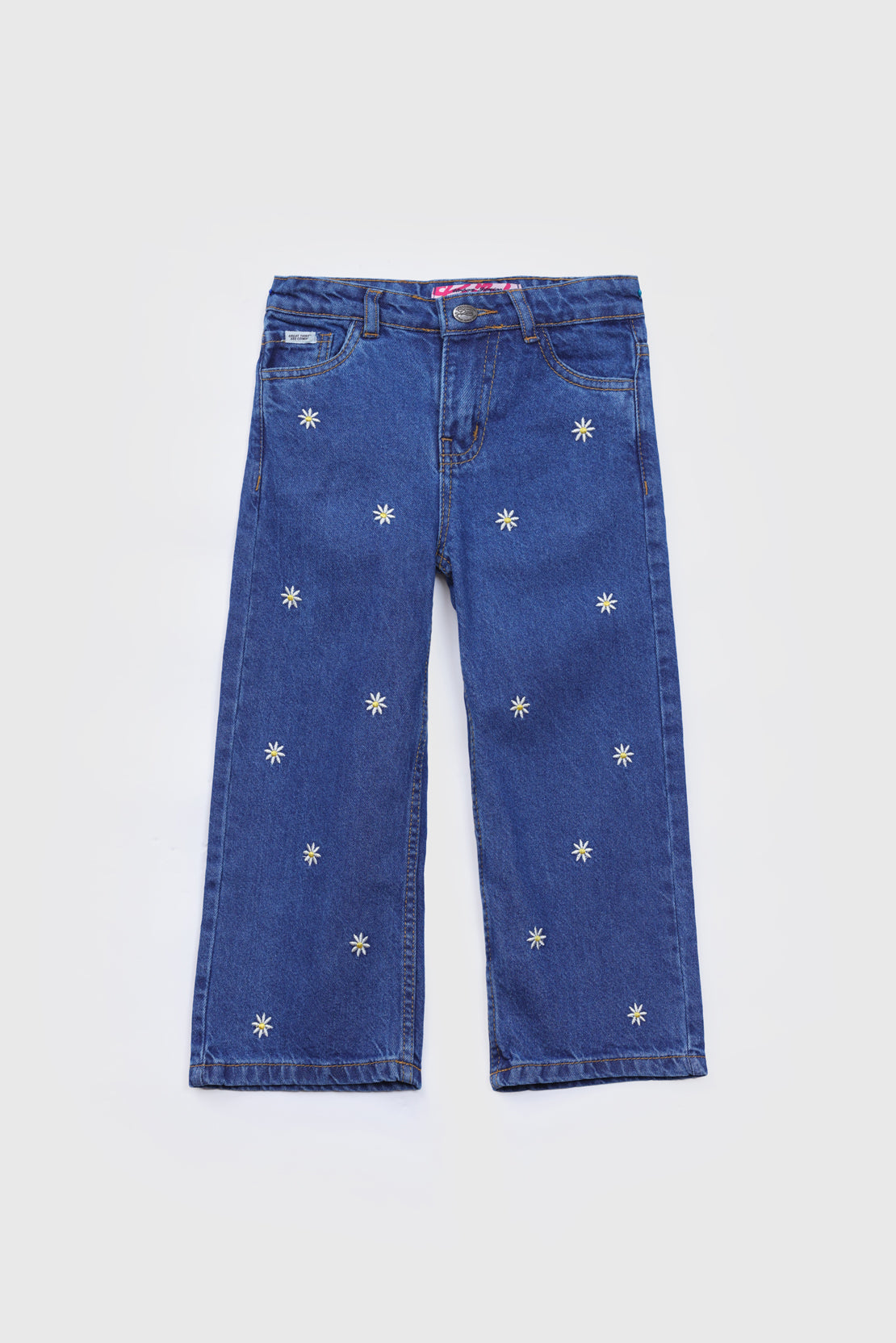 Embroidered wide leg Jeans
