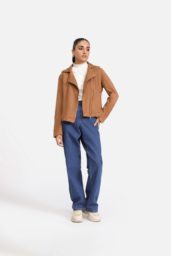 SUEDE BIKER JACKET