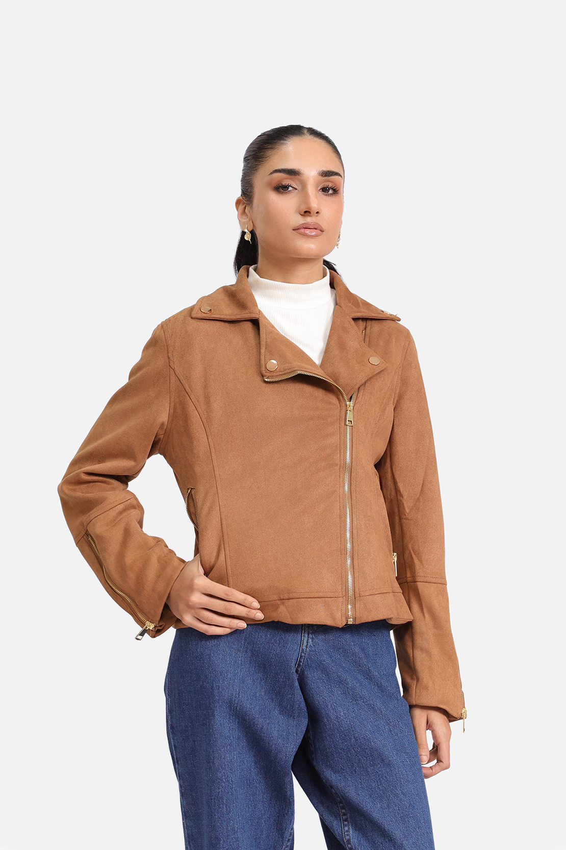 SUEDE BIKER JACKET