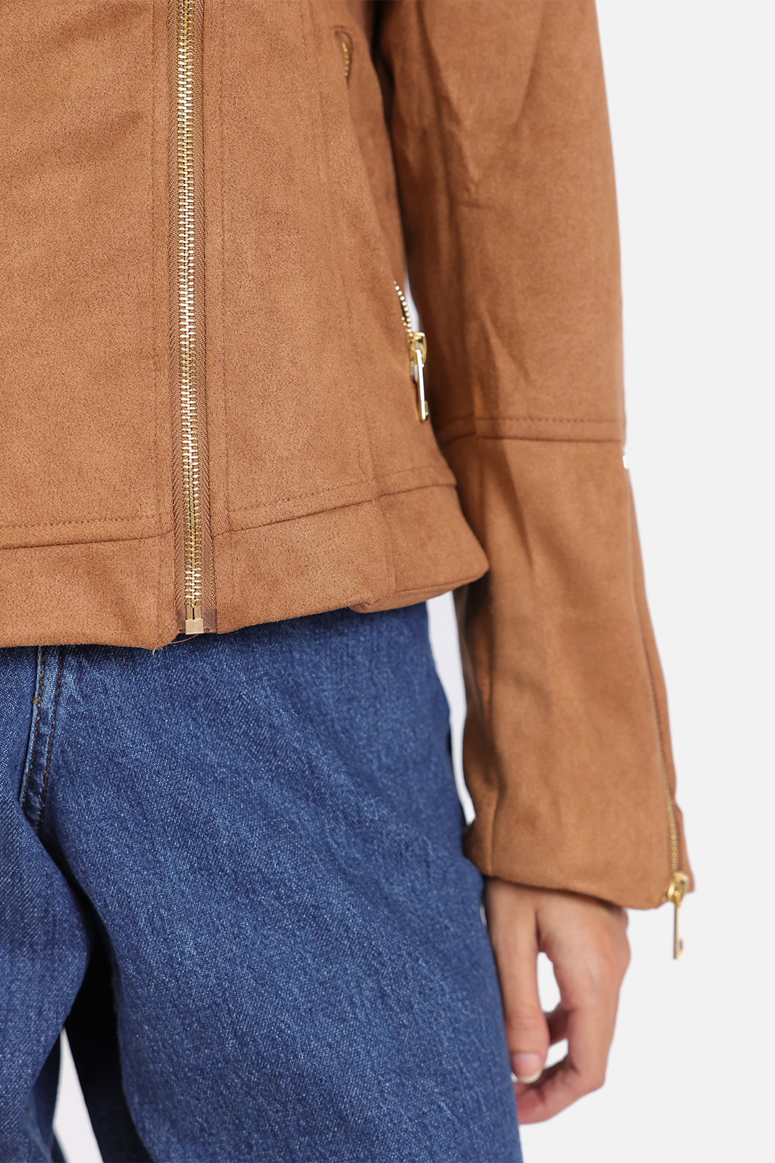 SUEDE BIKER JACKET