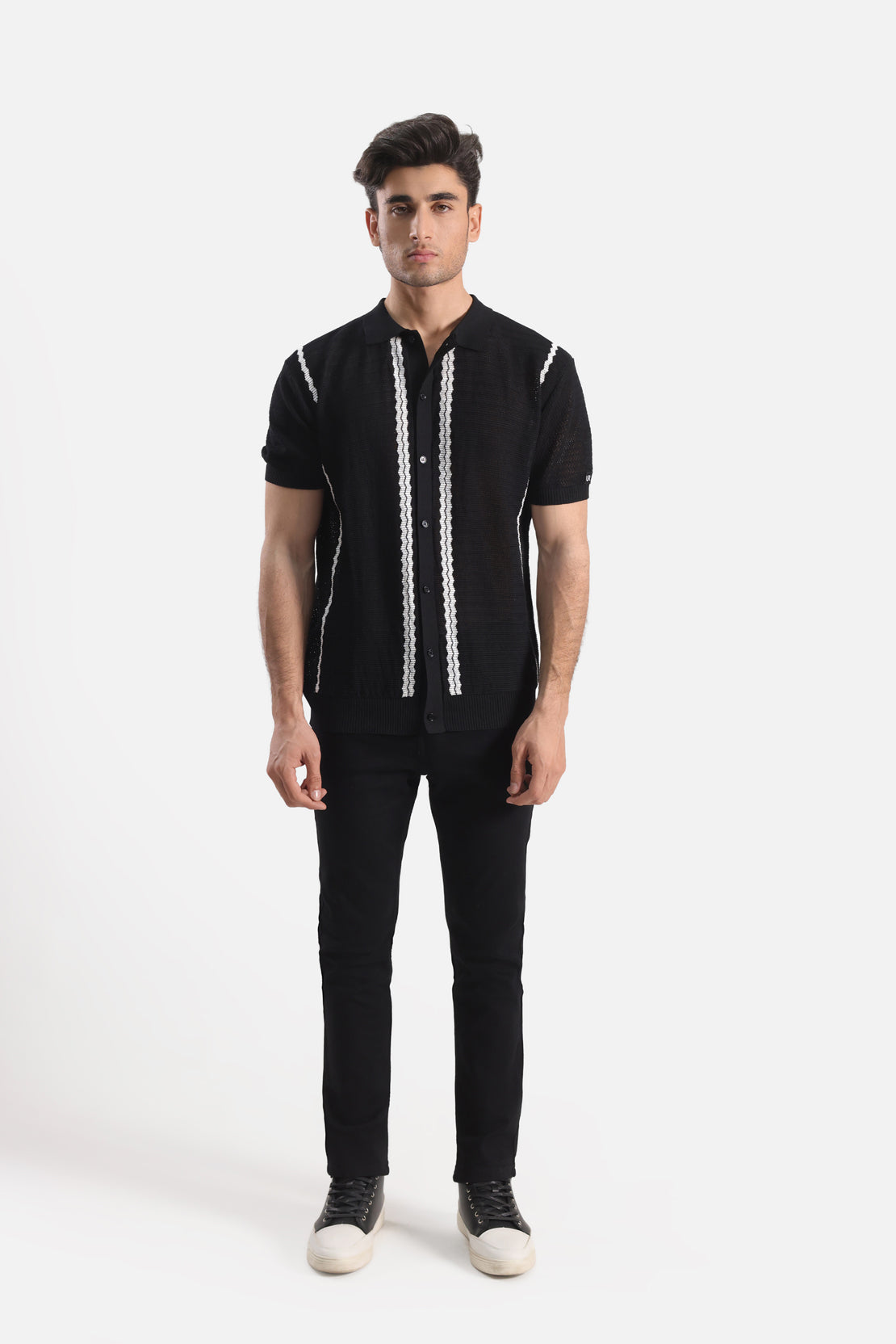 RELAXED FIT BUTTON DOWN CASUAL SHIRT