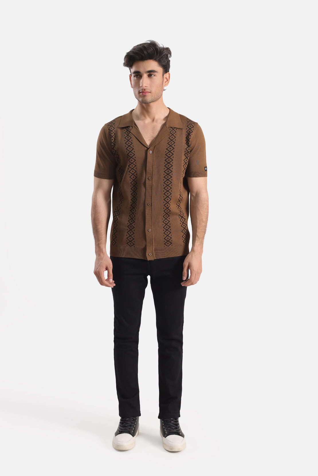 RELAXED FIT BUTTON DOWN CASUAL SHIRT