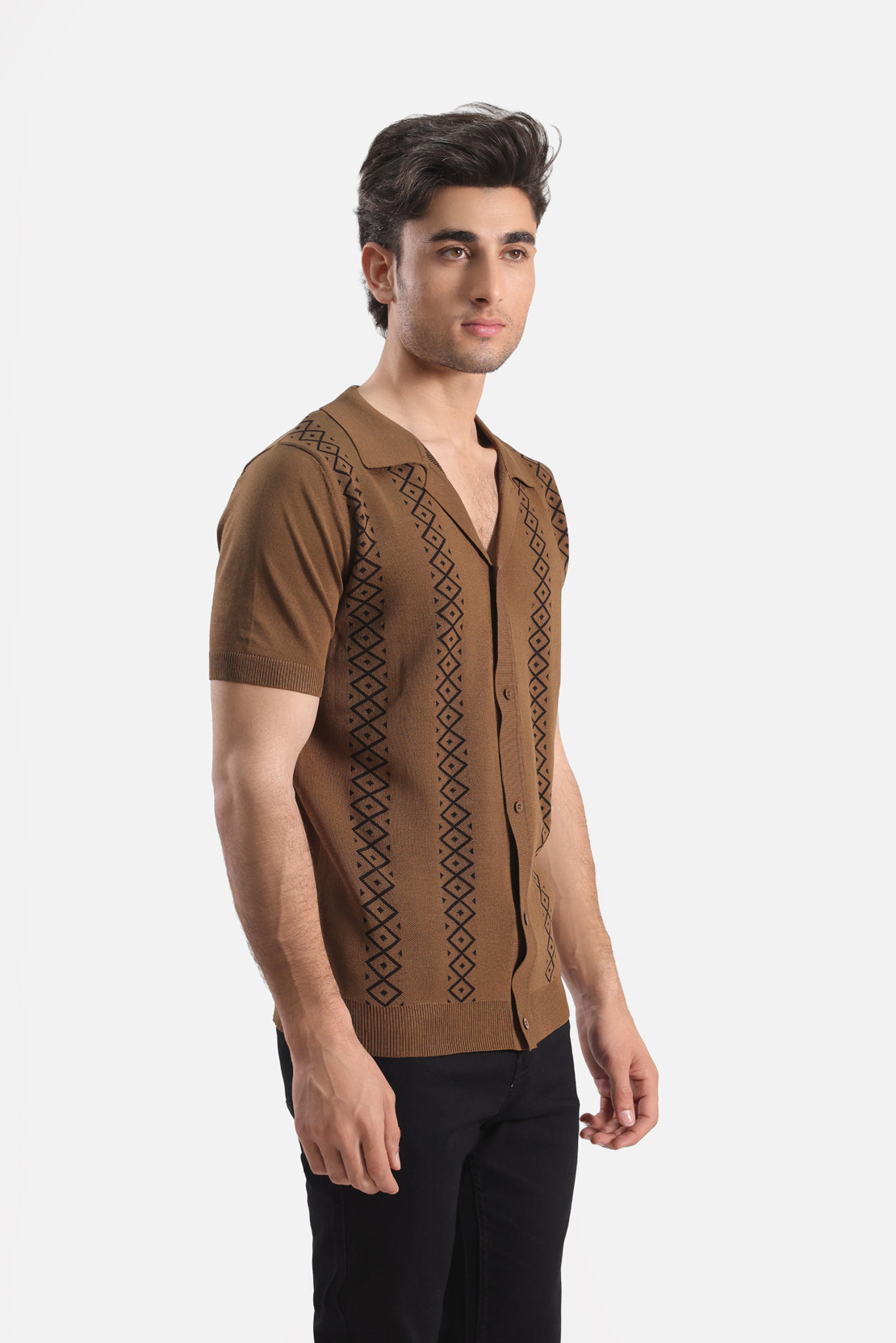 RELAXED FIT BUTTON DOWN CASUAL SHIRT