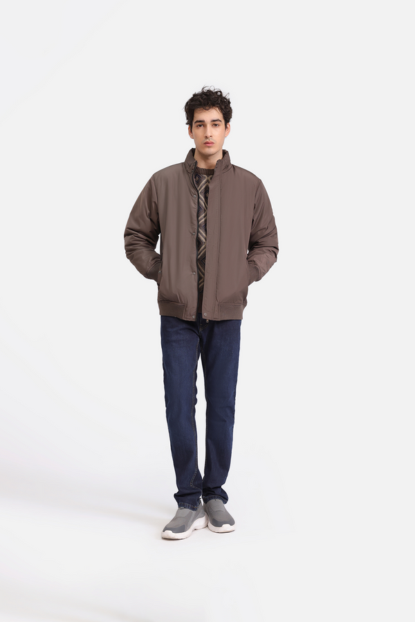 STAND COLLAR BOMBER JACKET