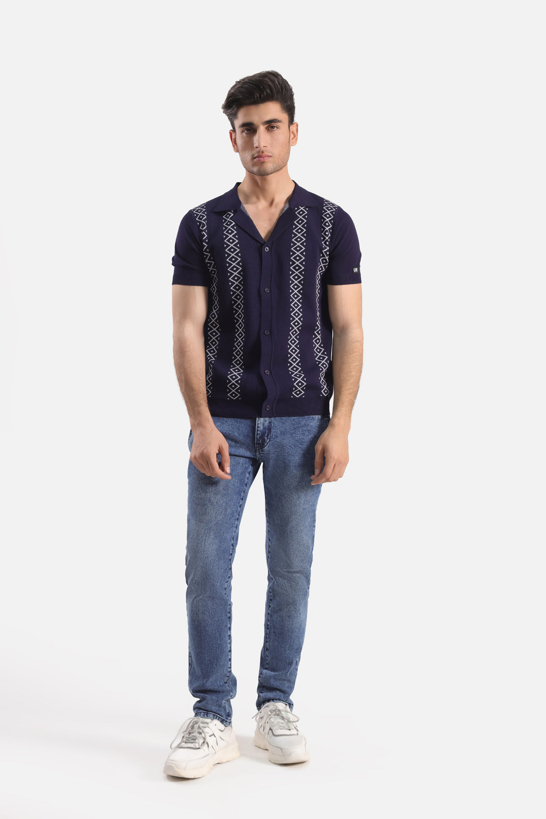 RELAXED FIT BUTTON DOWN CASUAL SHIRT