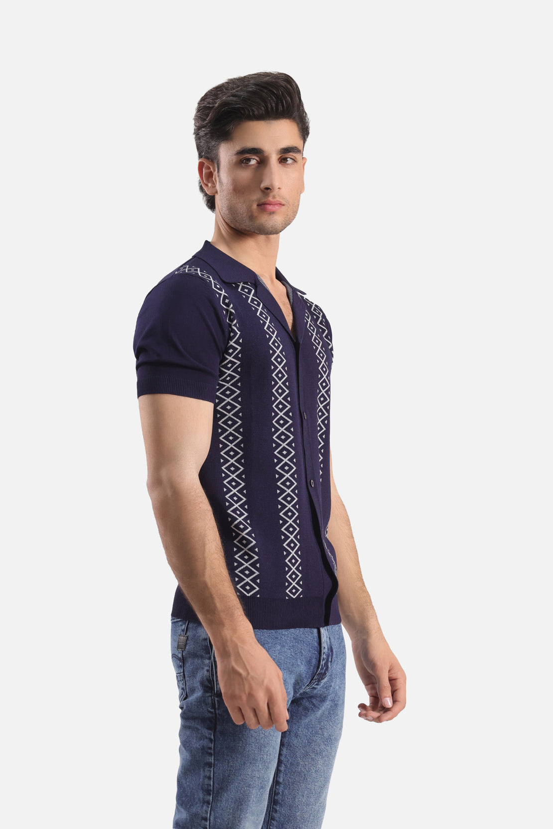 RELAXED FIT BUTTON DOWN CASUAL SHIRT