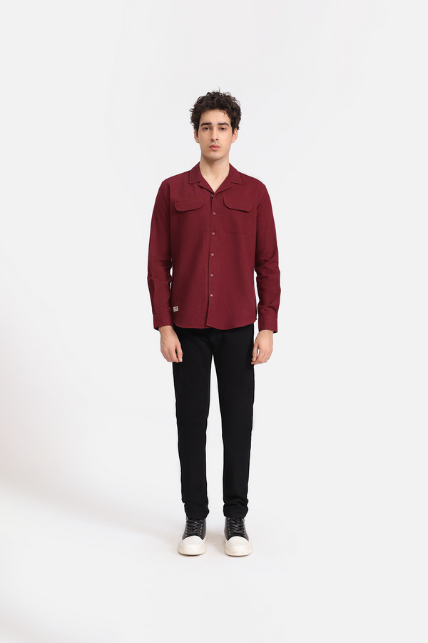 SHIRT WITH CAMP COLLAR