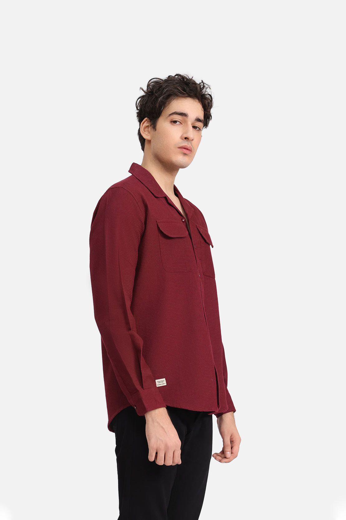 SHIRT WITH CAMP COLLAR