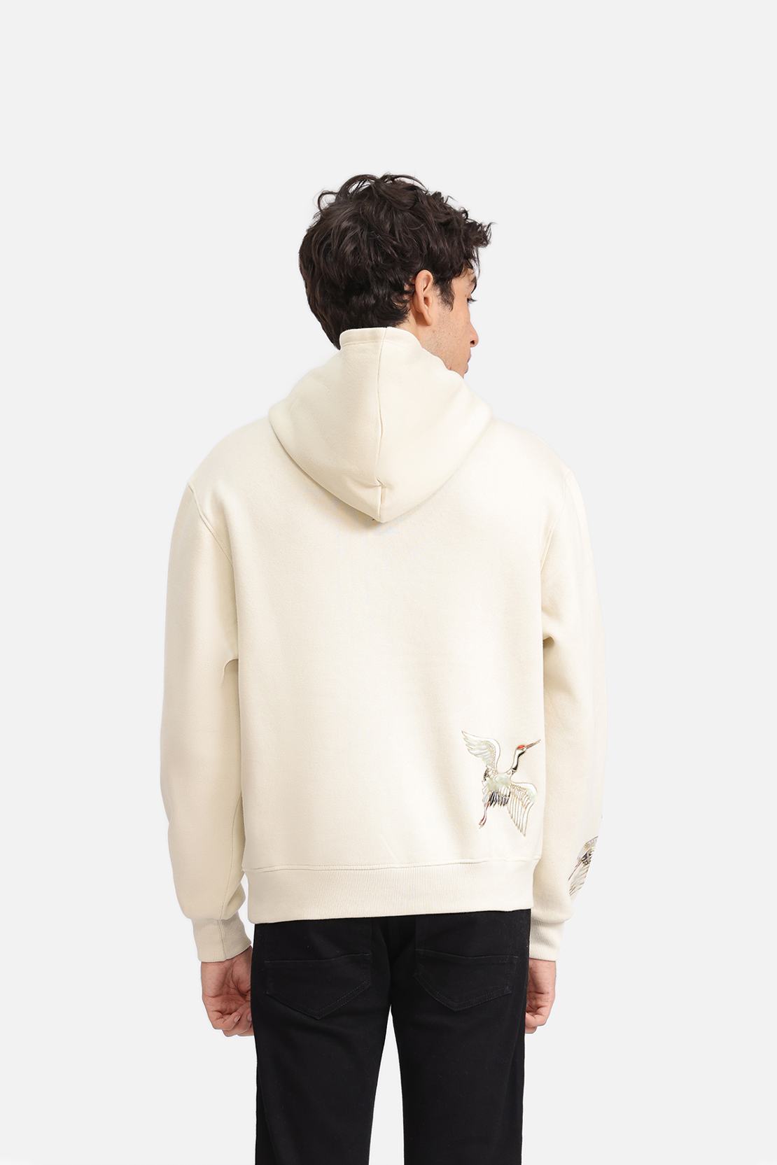 CRANE EMBROIDERED HOODIE