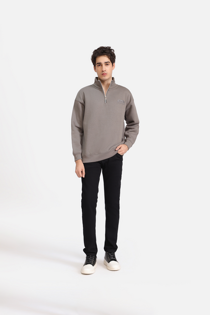 RELAXED MOCKNECK PULL-OVER