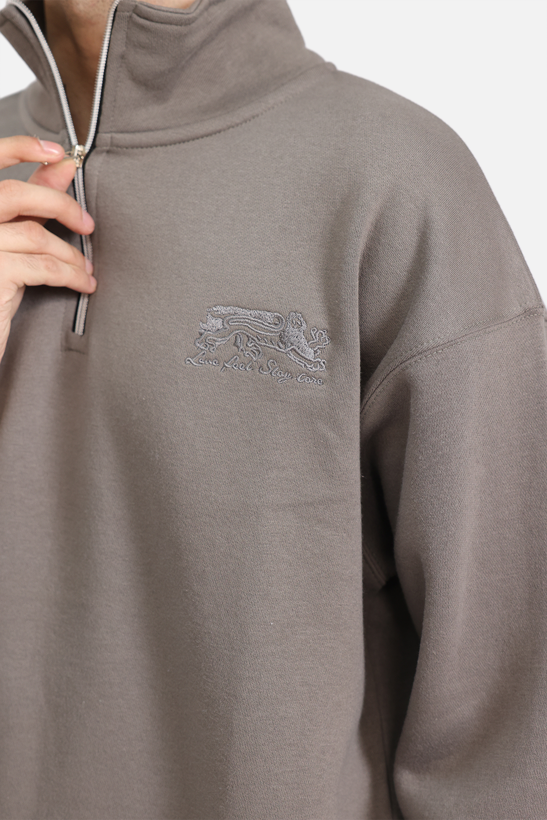 RELAXED MOCKNECK PULL-OVER