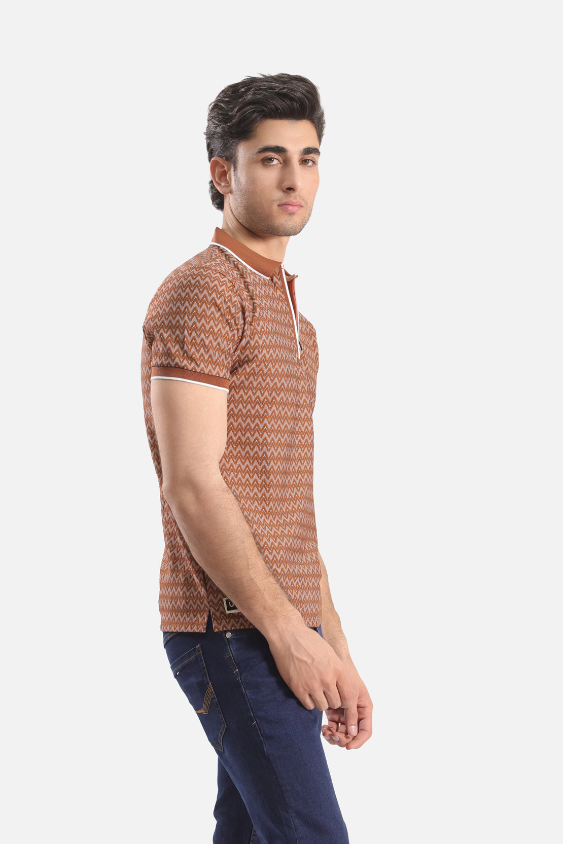 Zipper Polo Shirt