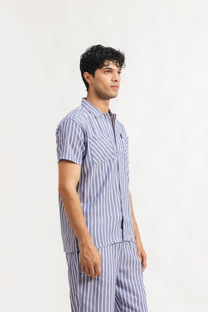 Striped Coord set shirt