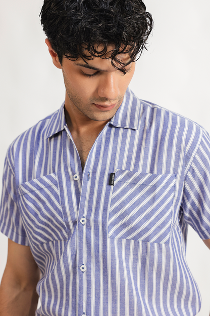 Striped Coord set shirt
