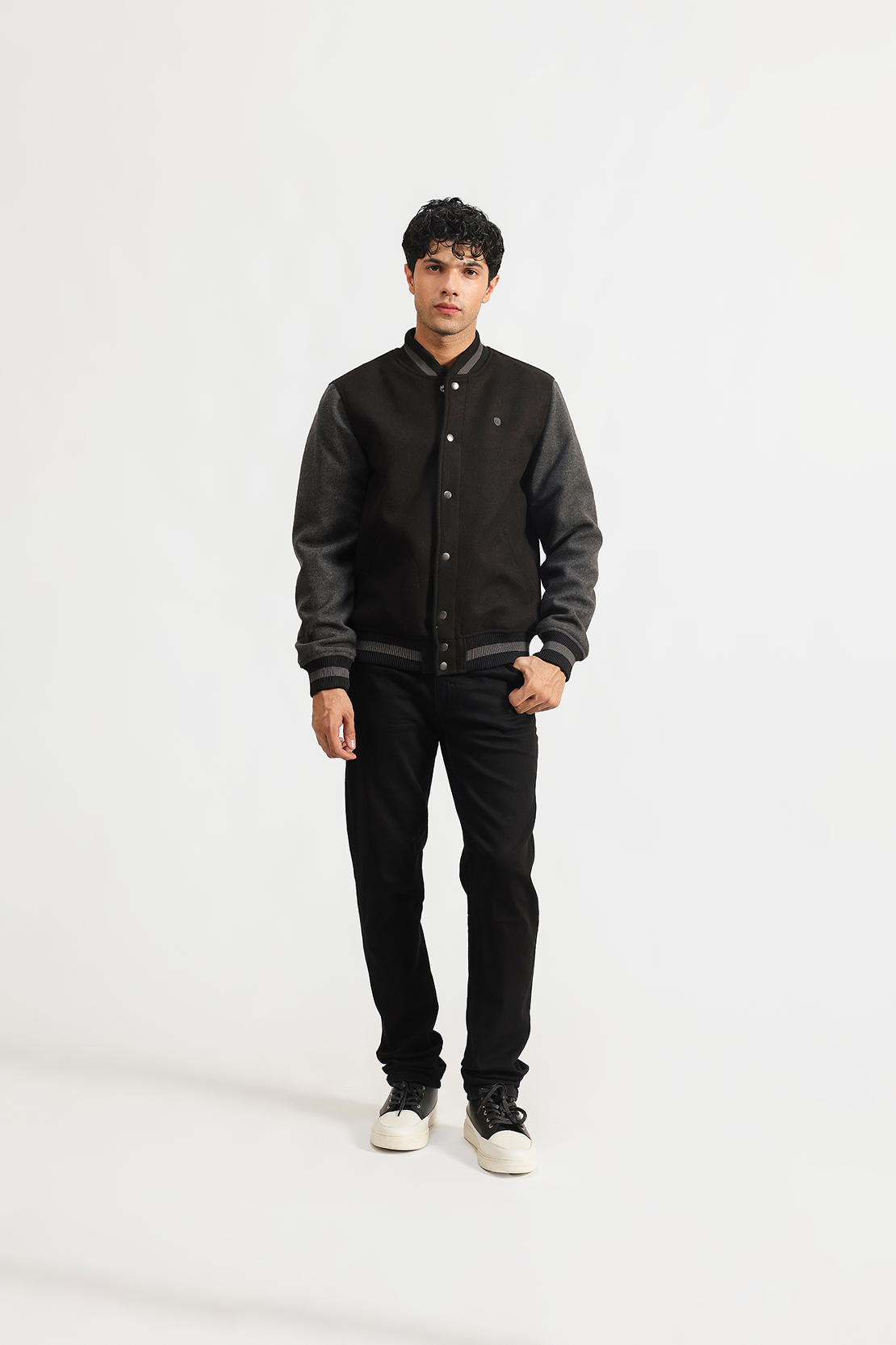 Varsity bomber jacket