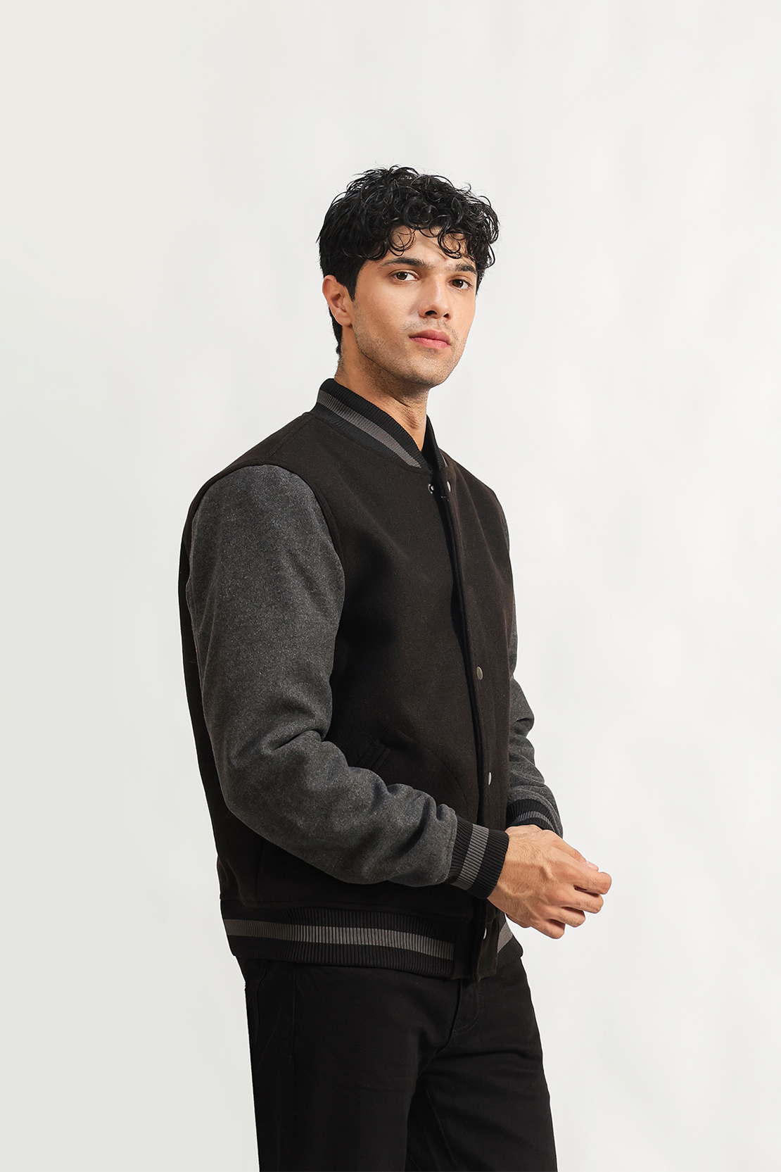 Varsity bomber jacket