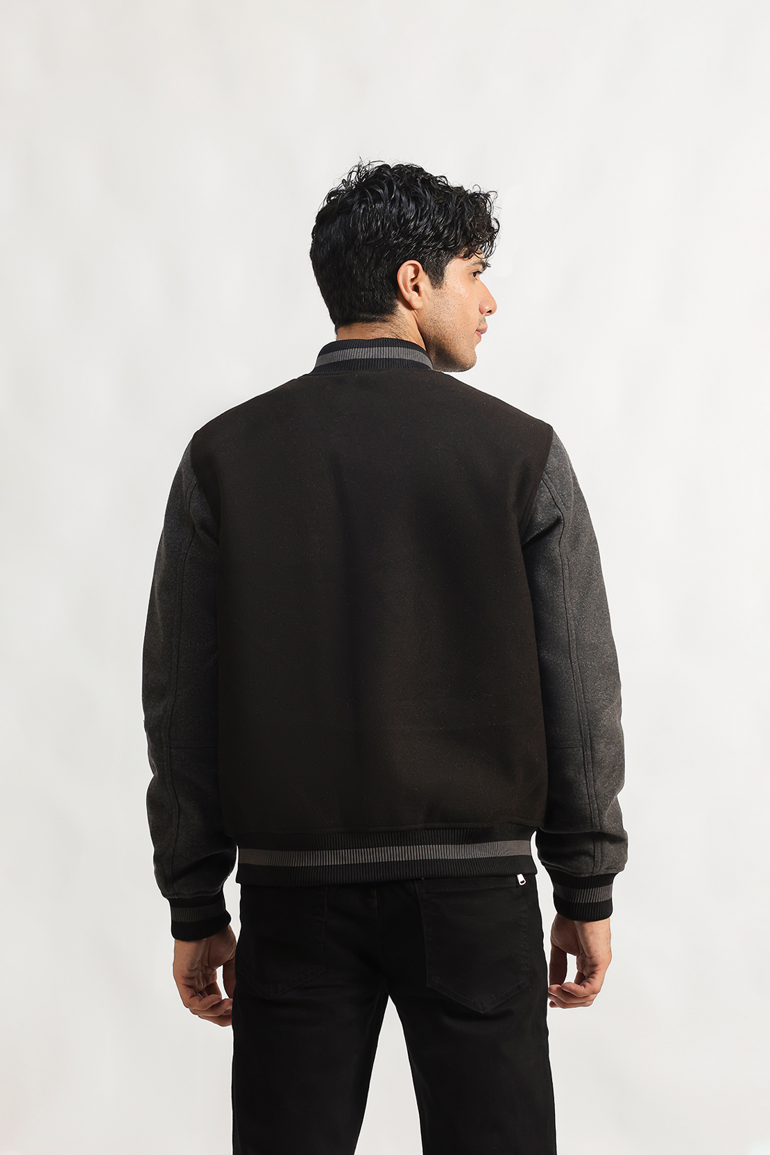 Varsity bomber jacket