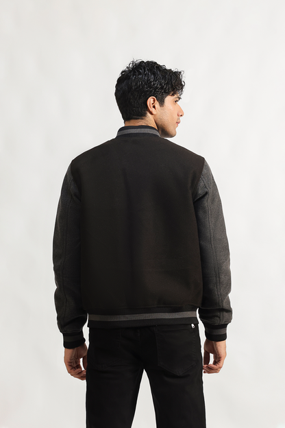 Varsity bomber jacket