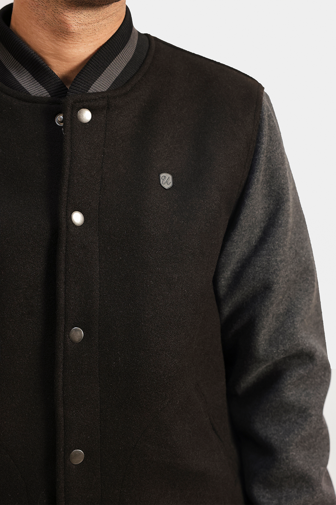 Varsity bomber jacket