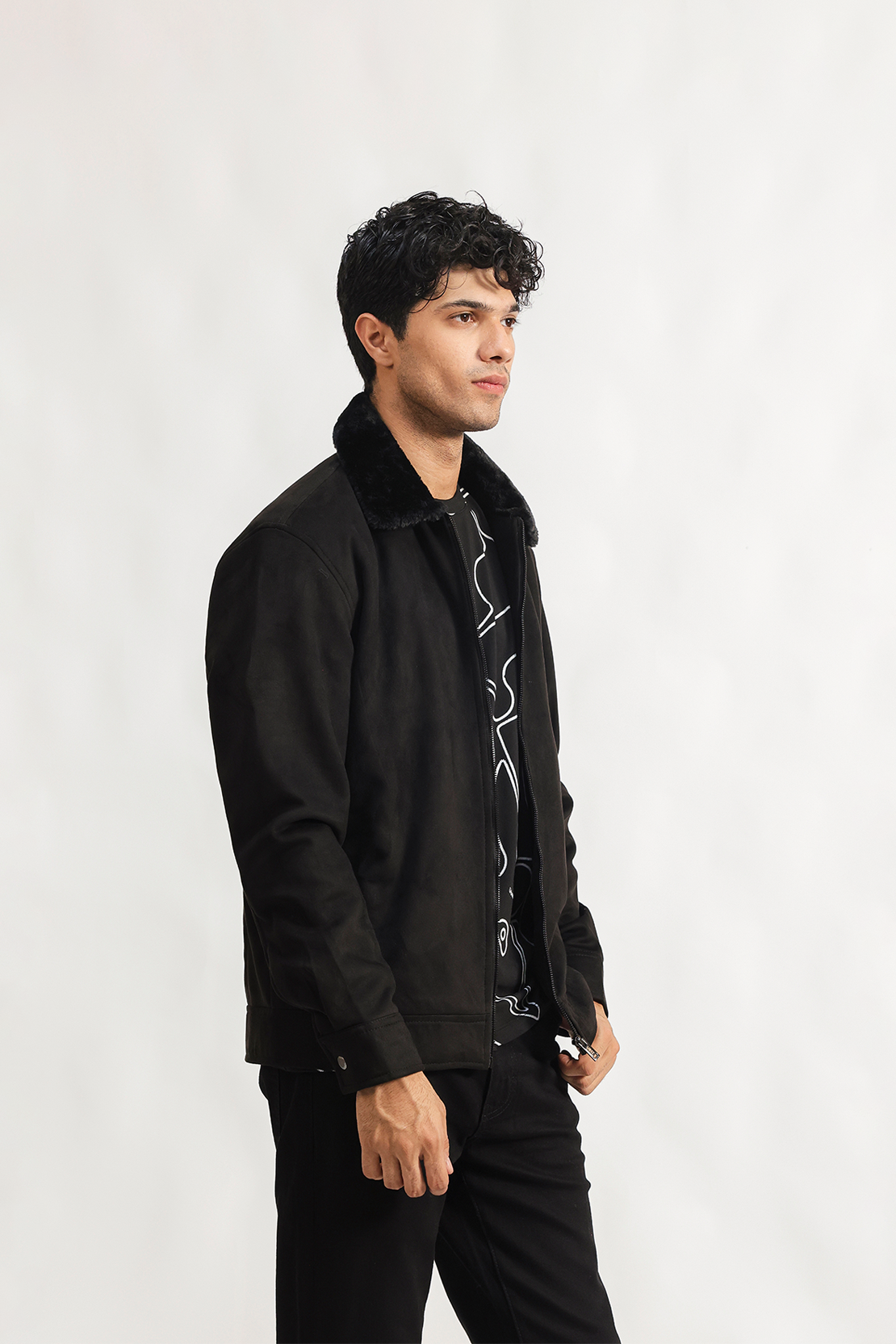 Teddy collar jacket