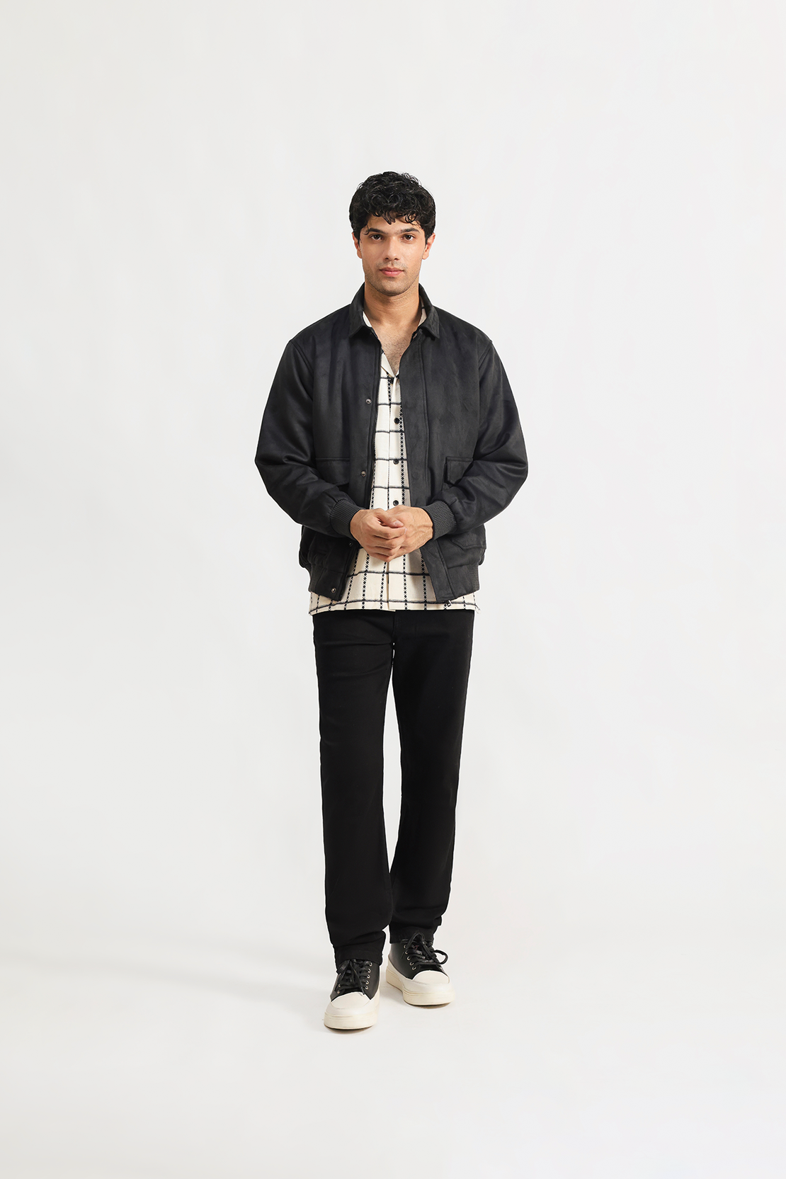 Suede Bomber Jacket