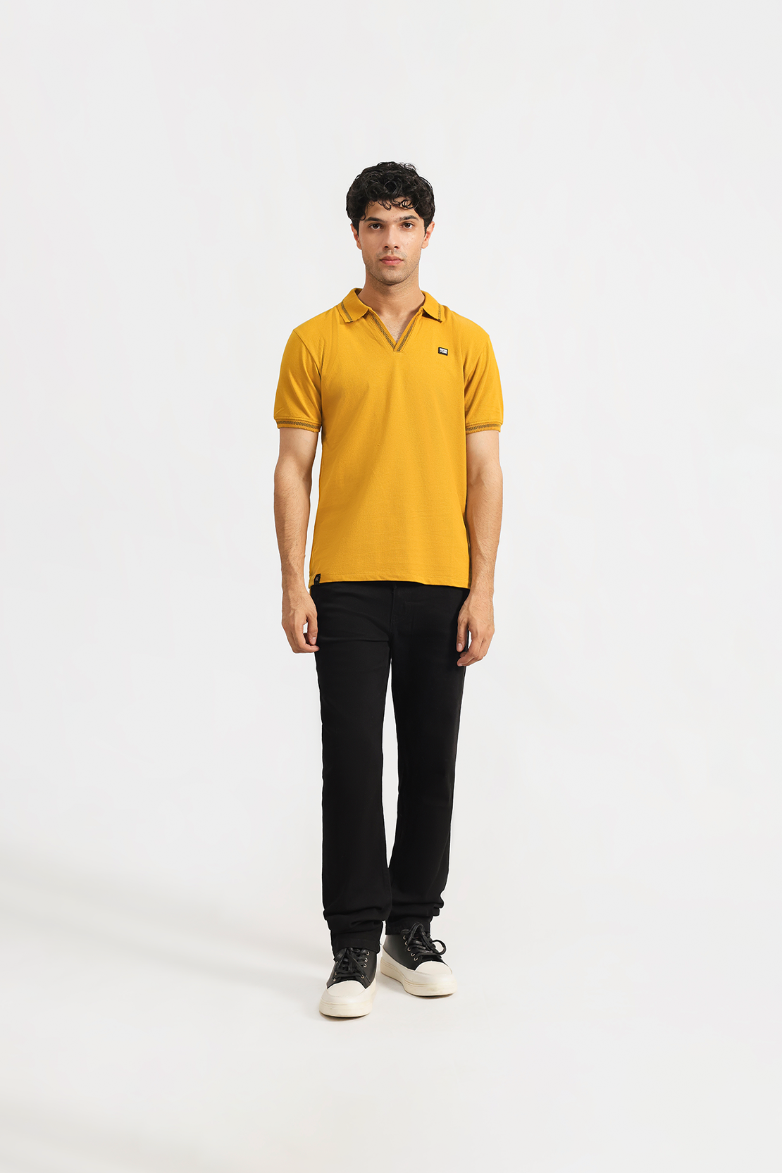 Cuban Collar Polo Shirt