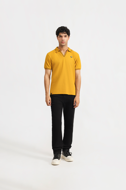 Cuban Collar Polo Shirt