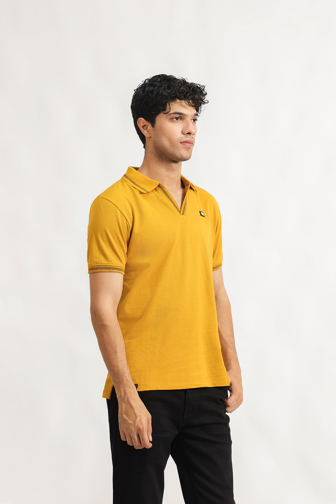 Cuban Collar Polo Shirt